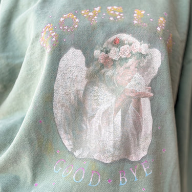Boys Lie Goodbye Green Crewneck Sweatshirt, Free Size