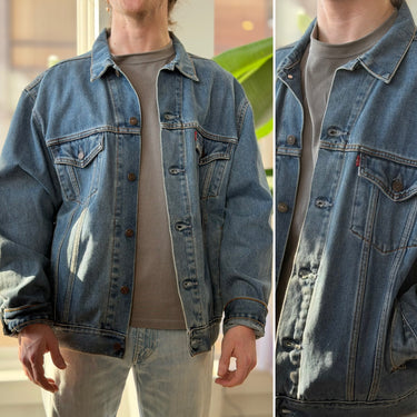 Levi's Denim Trucker Jacket, Men's Large