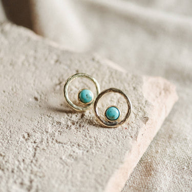 Bristol Studs // Turquoise