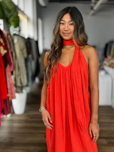 Mara Hoffman Sydney Belted Midi Dress, XSmall