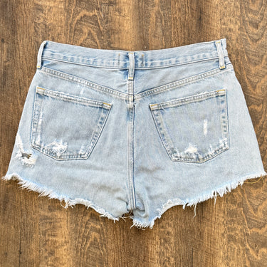 Agolde Parker Vintage Cut Off Shorts in Lightwash Swapmeet, 27