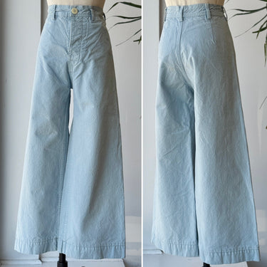 Jesse Kamm Sailor Pants in Sky Blue, Large