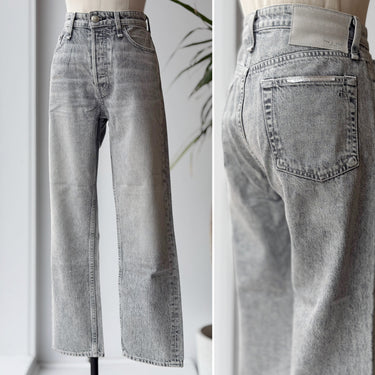 Rag & Bone Maya High Rise Gray Jeans, 28