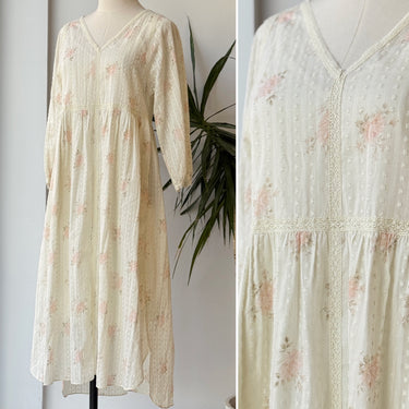 The Great  Swiss Dot Floral Dress, 0