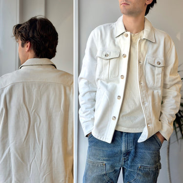 LL Bean x Todd Snyder Ivory Sweatshirt Jacket, Men's Medium