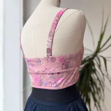 Spell & The Gypsy Pink Floral Sports Bra, Medium