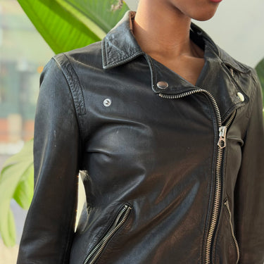 Madewell Washed Leather Moto Jacket AS IS , XSmall