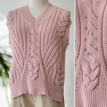 Helmut Lang Beverly Cable Knit Wool Sweater, XSmall