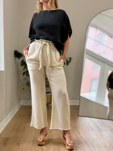 Mara Hoffman Ecru Gauzy Pants- AS IS , XS