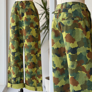 Imogene + Willie Green Camo Wide Leg Jeans, 25