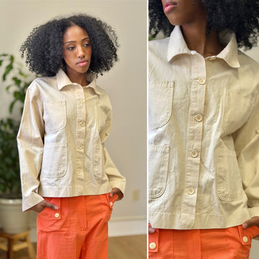 Olive Ecru Chore Coat, Small