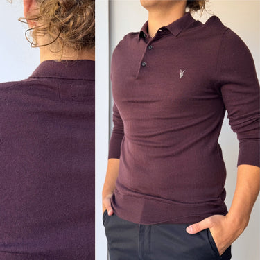 Allsaints 100% Merino Wool Pullover, Men's Large