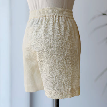 Nanushka Textured Yellow Shorts, Small