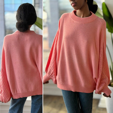 Mr. Mittens  Balloon Sleeve Oversized Sweater, Small