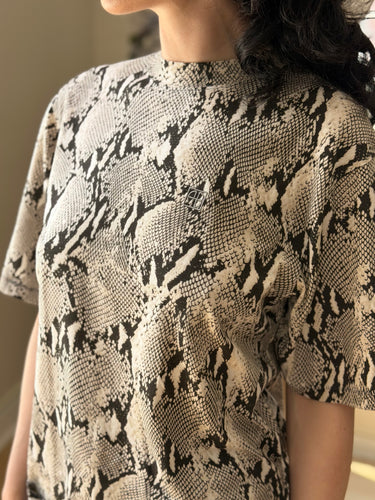 Anine Bing NWT Python Avi Tee, XSmall