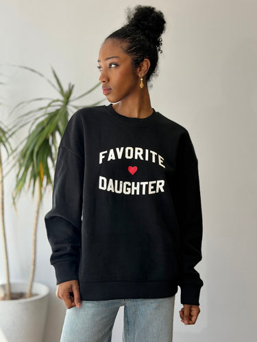 Favorite Daughter NWT Heart Logo Sweatshirt, XSmall