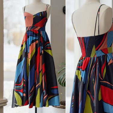 La Ligne Tracy Colorful Midi Dress, XSmall