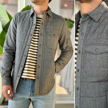 Bonobos Grey Quilted Standard Fit Jacket, Men's XSmall