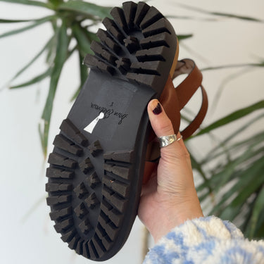 Sam Edelman Brown Strappy Sandals, 8