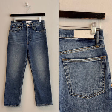 Re/Done 90's High Rise Extra Crop Jeans, 26