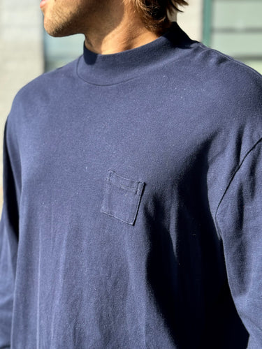 Aime Leon Dore Navy Mock Neck, Men's XXLarge