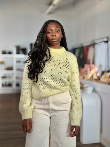 Anine Bing Limoncello Sweater, Medium