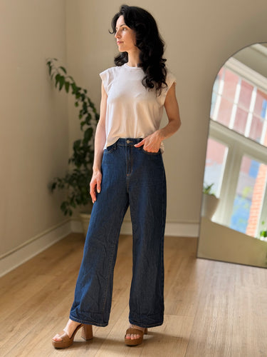 Joie  Hackney Wide Leg Jeans, 28