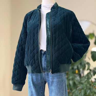 Banana Republic Emerald Quilted Jacket, Small