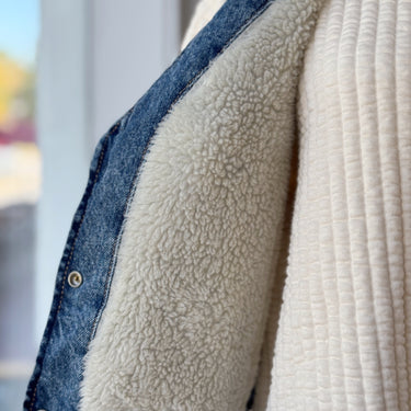 We The Free Sherpa Denim Vest - as is, Medium