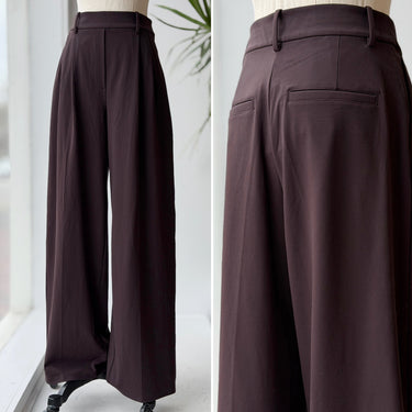 Lululemon Chocolate Pleat Wide Leg Pants, Small