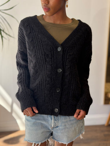 Jenni Kayne AS IS Cable Cocoon Cardigan - slightly shrunk, XSmall