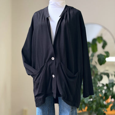 Shaina Mote Black Rayon Blazer, 4