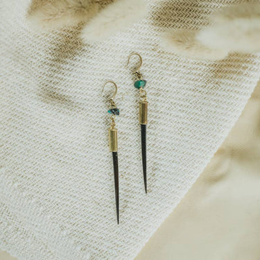 Yellowstone Beth Dutton Quill Earrings // Turq Hook Variant