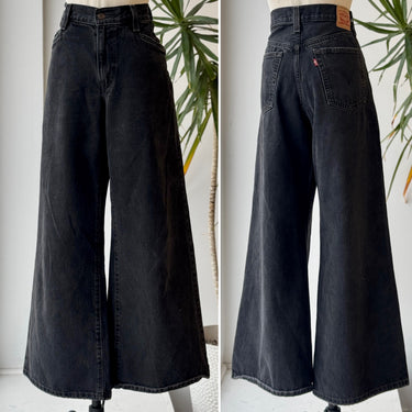 Levi's Black 94 Baggy Wide Leg Jeans, 30