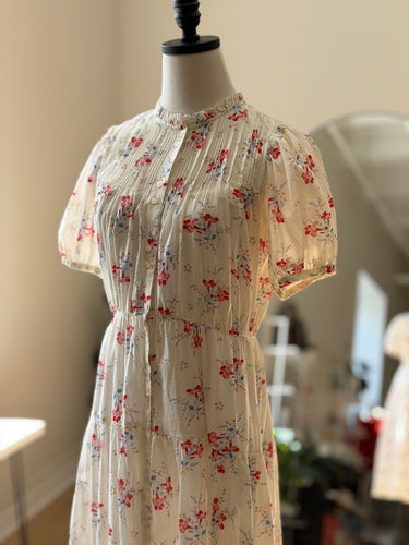 Doen x Gap Pintuck Floral Dress, XSmall