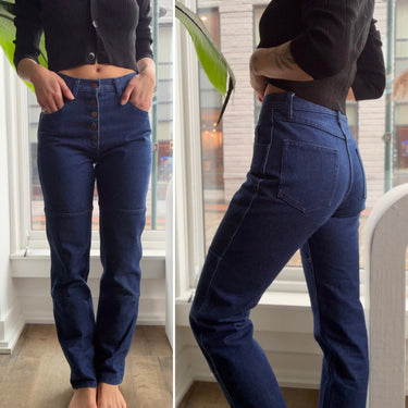 Carleen High Rise Patch Jeans, 4