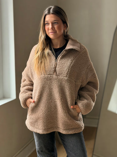 Varley Mauve Fuzzy Pullover, Large