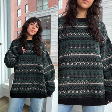 Closed Wool Fair Isle Sweater, Men's XLarge