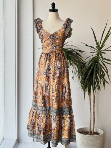 Caroline Constas Athena Paisley Dress, Medium