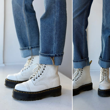Dr Marten Sinclair White Combat Boots, 7