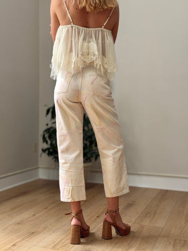 Mara Hoffman Pink Tie Dye Jeans, 4