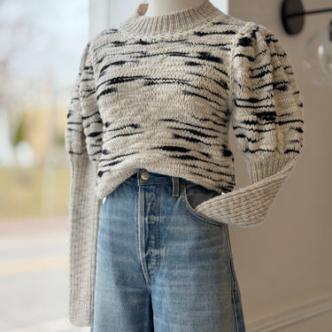 Carolina K Alana Chunky Knit Sweater Merino Blend, Small