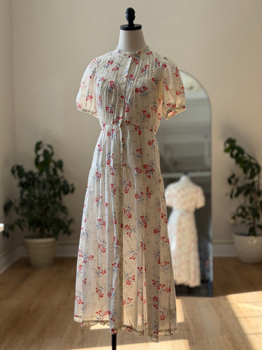 Doen x Gap Pintuck Floral Dress, XSmall