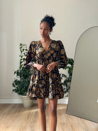 Cleobella Tilda Mini Dress in Brown Magnolia, XSmall Haberdashery Resale Clothing Co. Cleobella Tilda Mini Dress in Brown Magnolia, XSmall Haberdashery Resale Clothing Co.