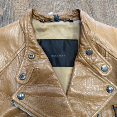 Belstaff Hackthorn Leather Biker Jacket - retail $2,250, 42