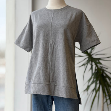 Lululemon Heather Gray Thick Side Slit T-Shirt, M/L