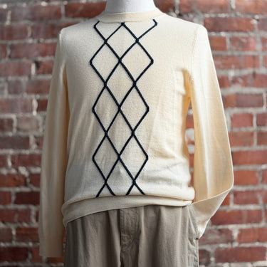 APC  Argyle Pullover Sweater, Mens Small