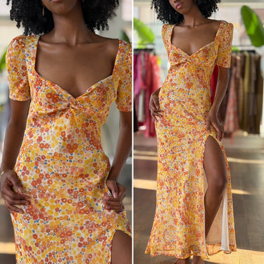 Staud Floral Midi Dress, 4