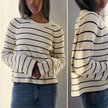 La Ligne Striped Bell Sleeve Sweater, Small
