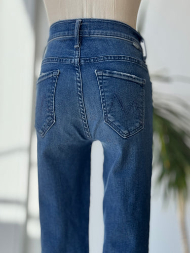 Mother The Insider Crop Fray Jeans, 25